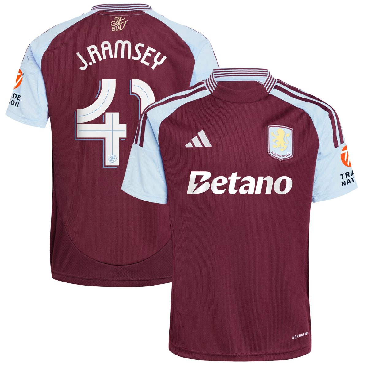 aston villa adidas home shirt 2024-25 with j. ramsey 41 cup printing Collection | Official Aston Villa Kits for Fans
