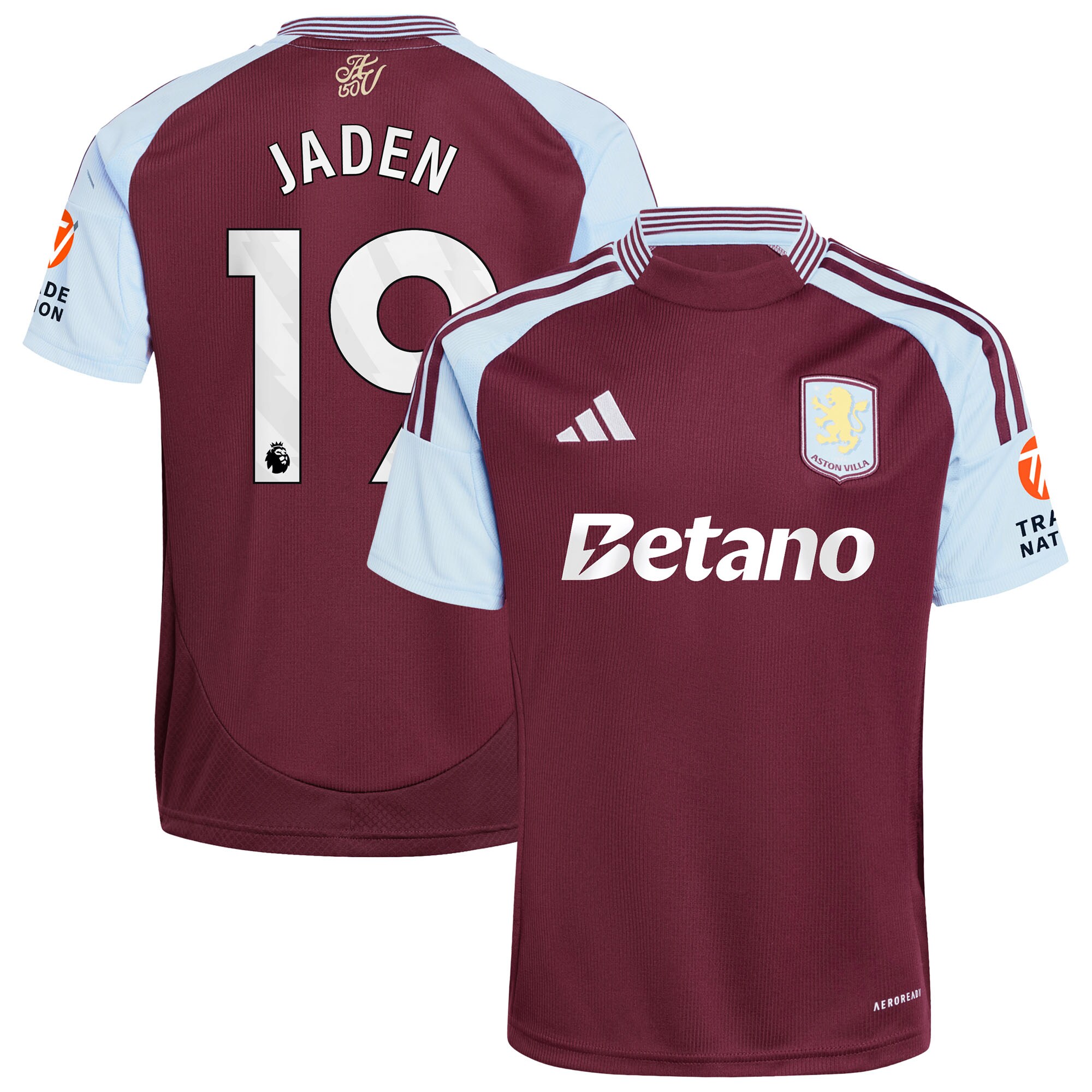 aston villa adidas home shirt 2024-25 with jaden 19 printing Collection | Official Aston Villa Kits for Fans