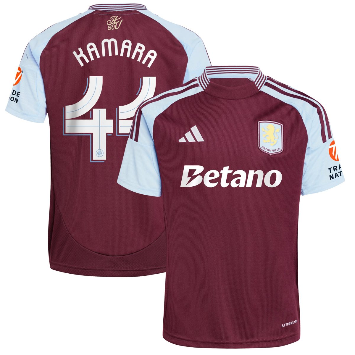 aston villa adidas home shirt 2024-25 with kamara 44 cup printing Collection | Official Aston Villa Kits for Fans