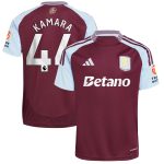 aston villa adidas home shirt 2024-25 with kamara 44 printing Collection | Official Aston Villa Kits for Fans