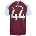 aston villa adidas home shirt 2024-25 with kamara 44 printing Collection | Official Aston Villa Kits for Fans
