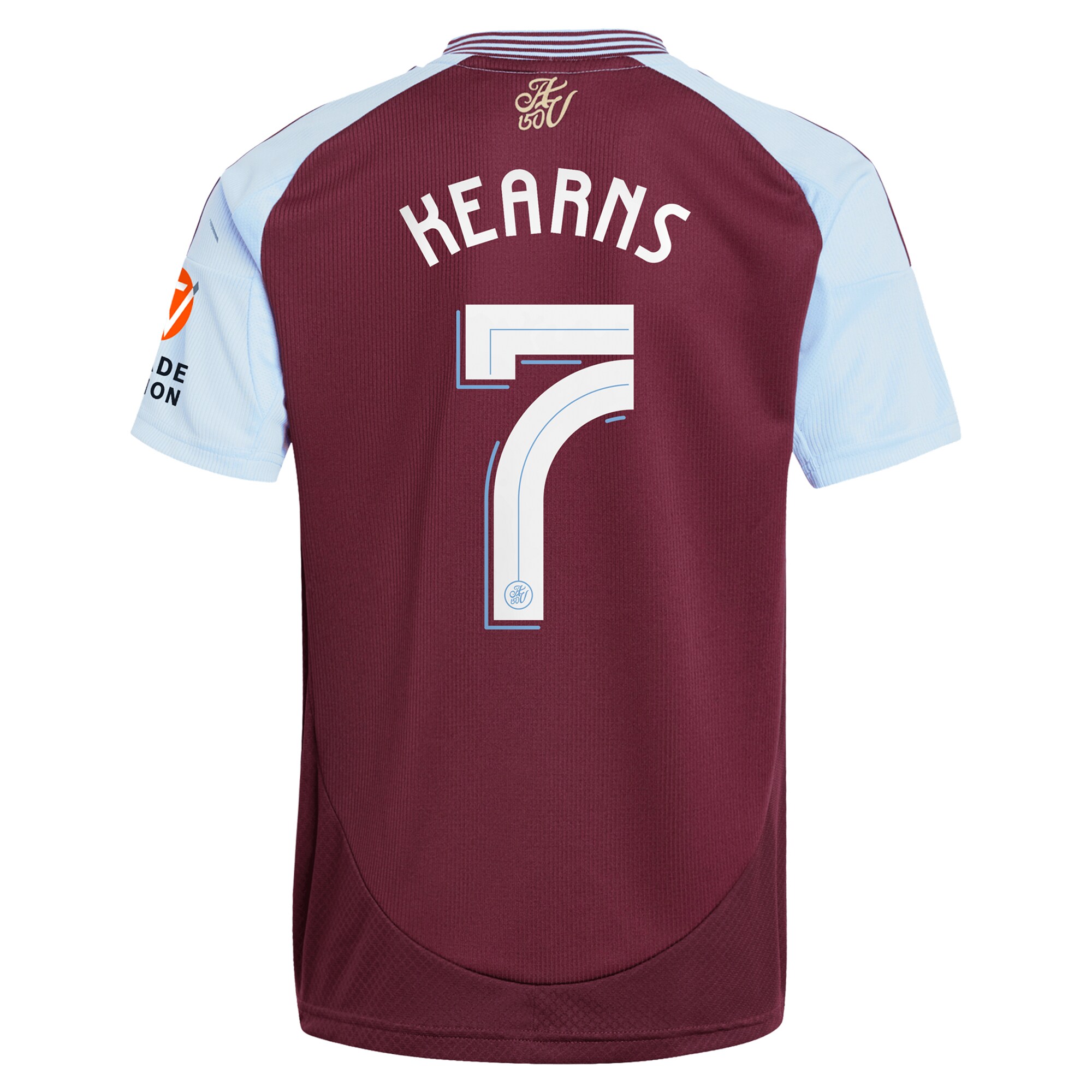 aston villa adidas home shirt 2024-25 with kearns 7 cup printing Collection | Official Aston Villa Kits for Fans