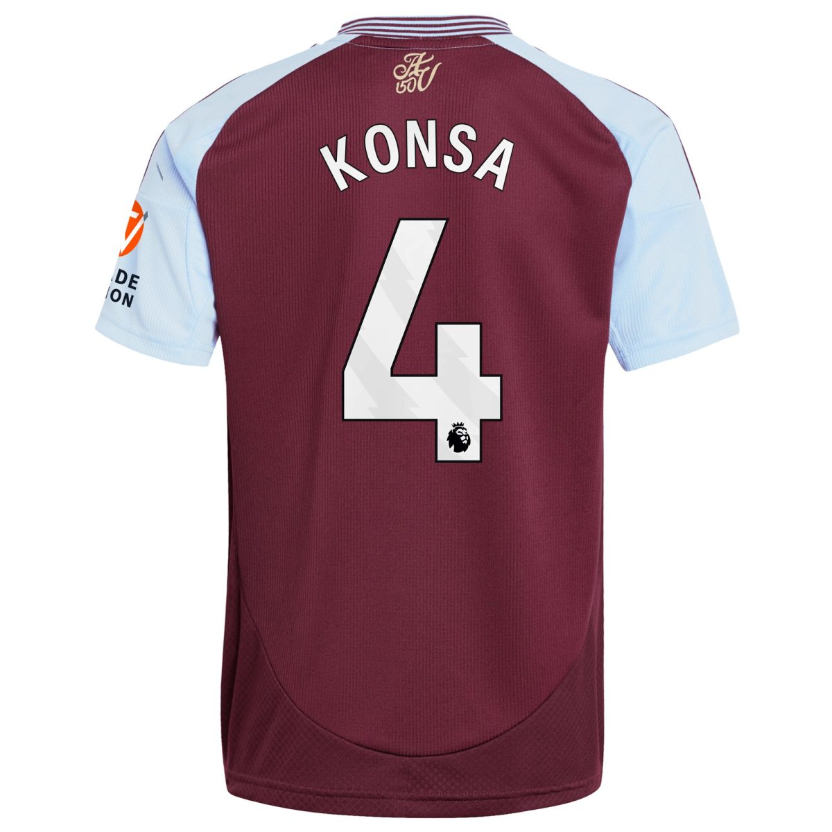 aston villa adidas home shirt 2024-25 with konsa 4 printing Collection | Official Aston Villa Kits for Fans