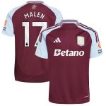 aston villa adidas home shirt 2024-25 with malen 17 printing Collection | Official Aston Villa Kits for Fans