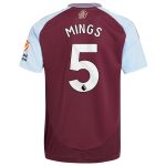 aston villa adidas home shirt 2024-25 with mings 5 printing Collection | Official Aston Villa Kits for Fans