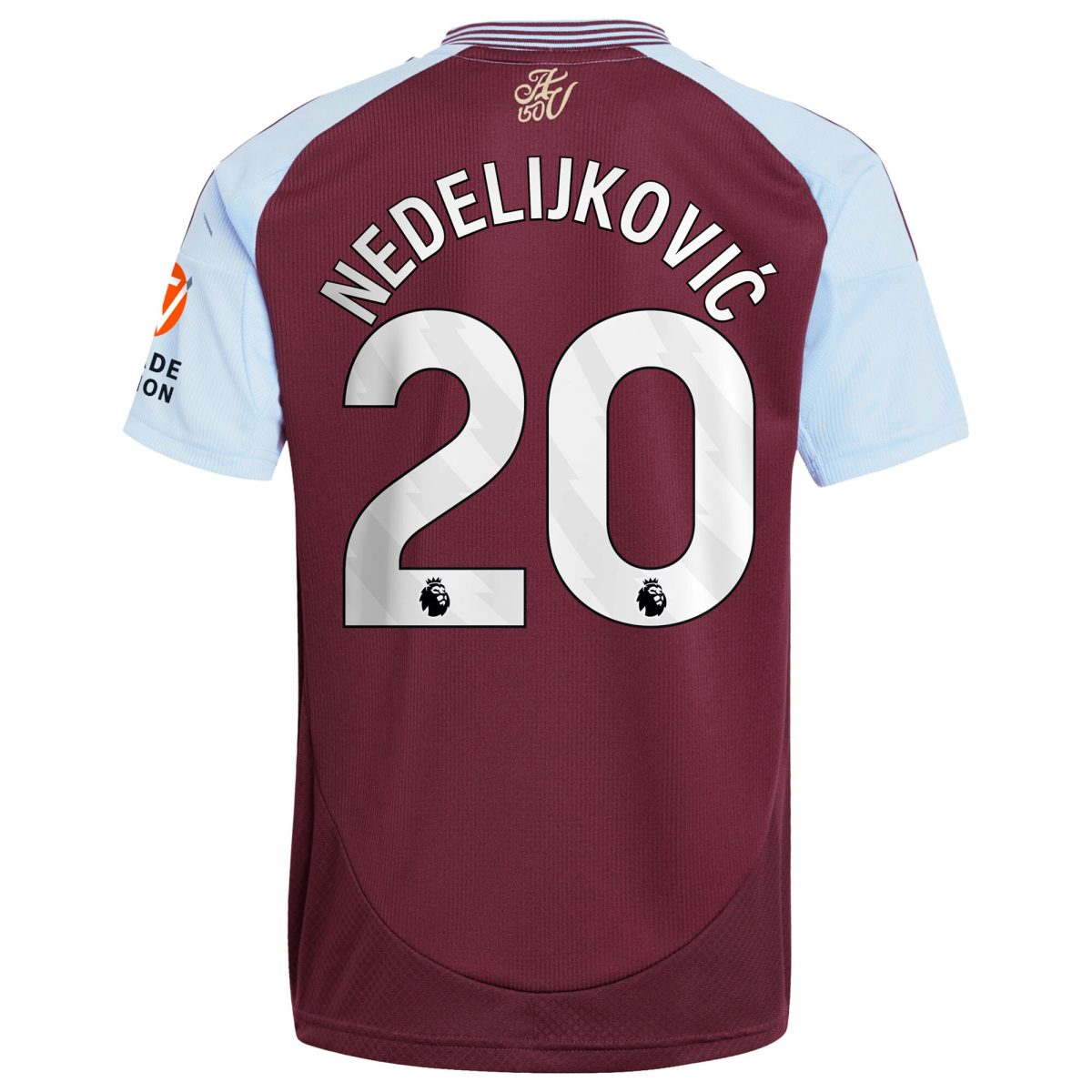 aston villa adidas home shirt 2024-25 with nedeljković 20 printing Collection | Official Aston Villa Kits for Fans