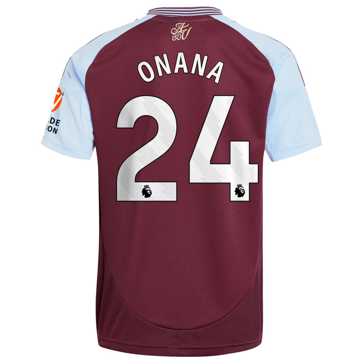 aston villa adidas home shirt 2024-25 with onana 24 printing Collection | Official Aston Villa Kits for Fans