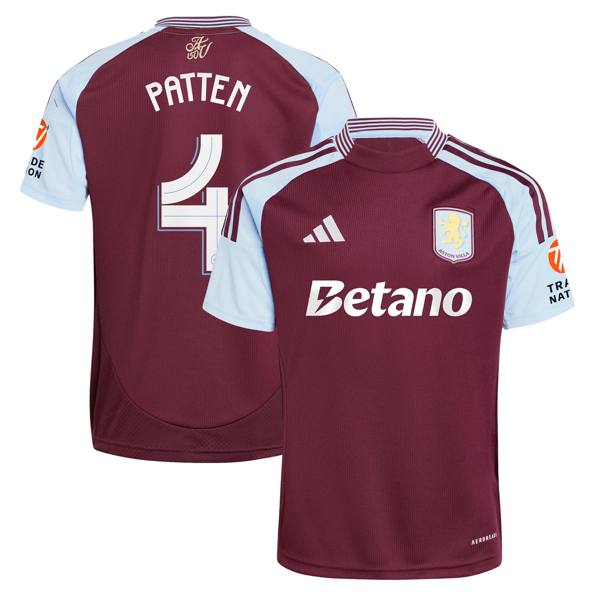 aston villa adidas home shirt 2024-25 with patten 4 cup printing Collection | Official Aston Villa Kits for Fans