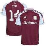 aston villa adidas home shirt 2024-25 with pau 14 cup printing Collection | Official Aston Villa Kits for Fans