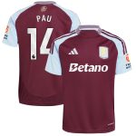 aston villa adidas home shirt 2024-25 with pau 14 printing Collection | Official Aston Villa Kits for Fans