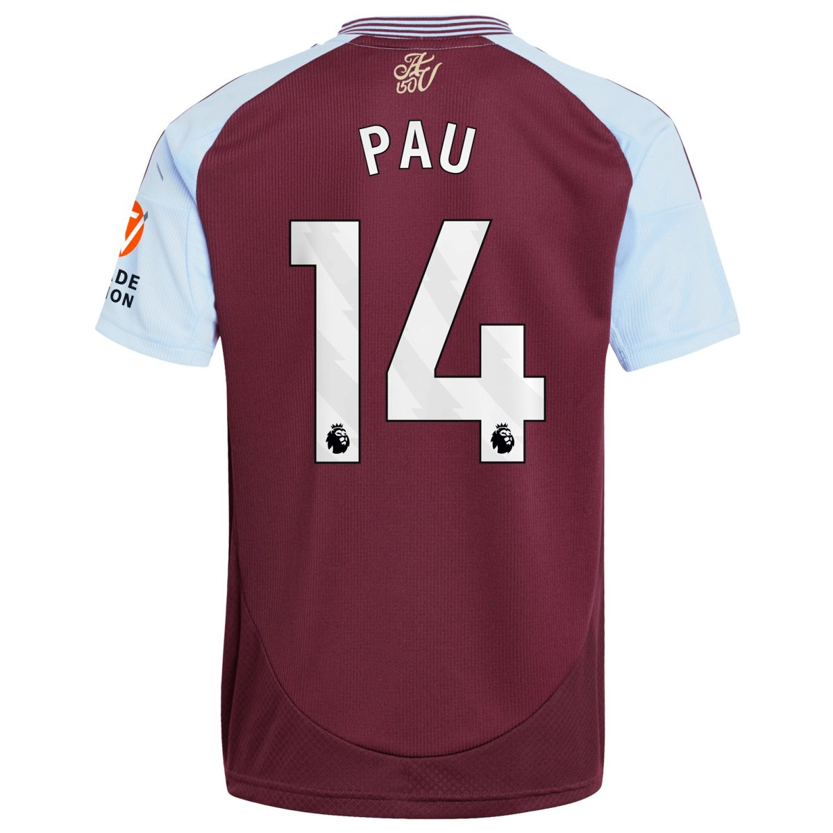 aston villa adidas home shirt 2024-25 with pau 14 printing Collection | Official Aston Villa Kits for Fans