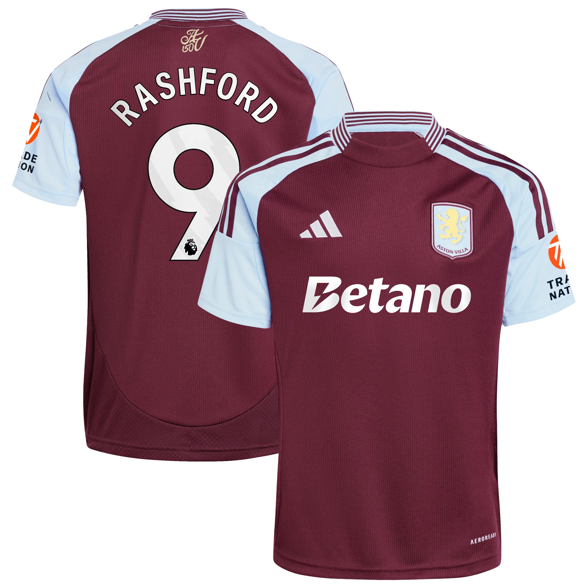 aston villa adidas home shirt 2024-25 with rashford 9 printing Collection | Official Aston Villa Kits for Fans