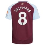 aston villa adidas home shirt 2024-25 with tielemans 8 printing Collection | Official Aston Villa Kits for Fans