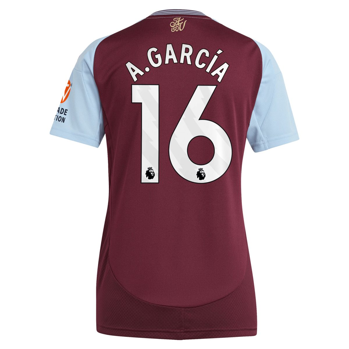 aston villa adidas home shirt 2024-25 – womens with a.garcía 16 printing Collection | Official Aston Villa Kits for Fans