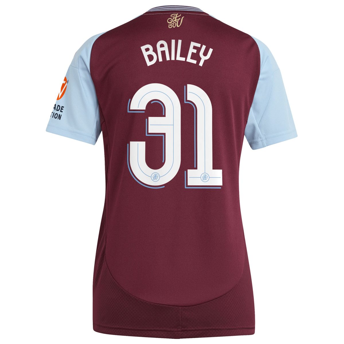 aston villa adidas home shirt 2024-25 – womens with bailey 31 cup printing Collection | Official Aston Villa Kits for Fans