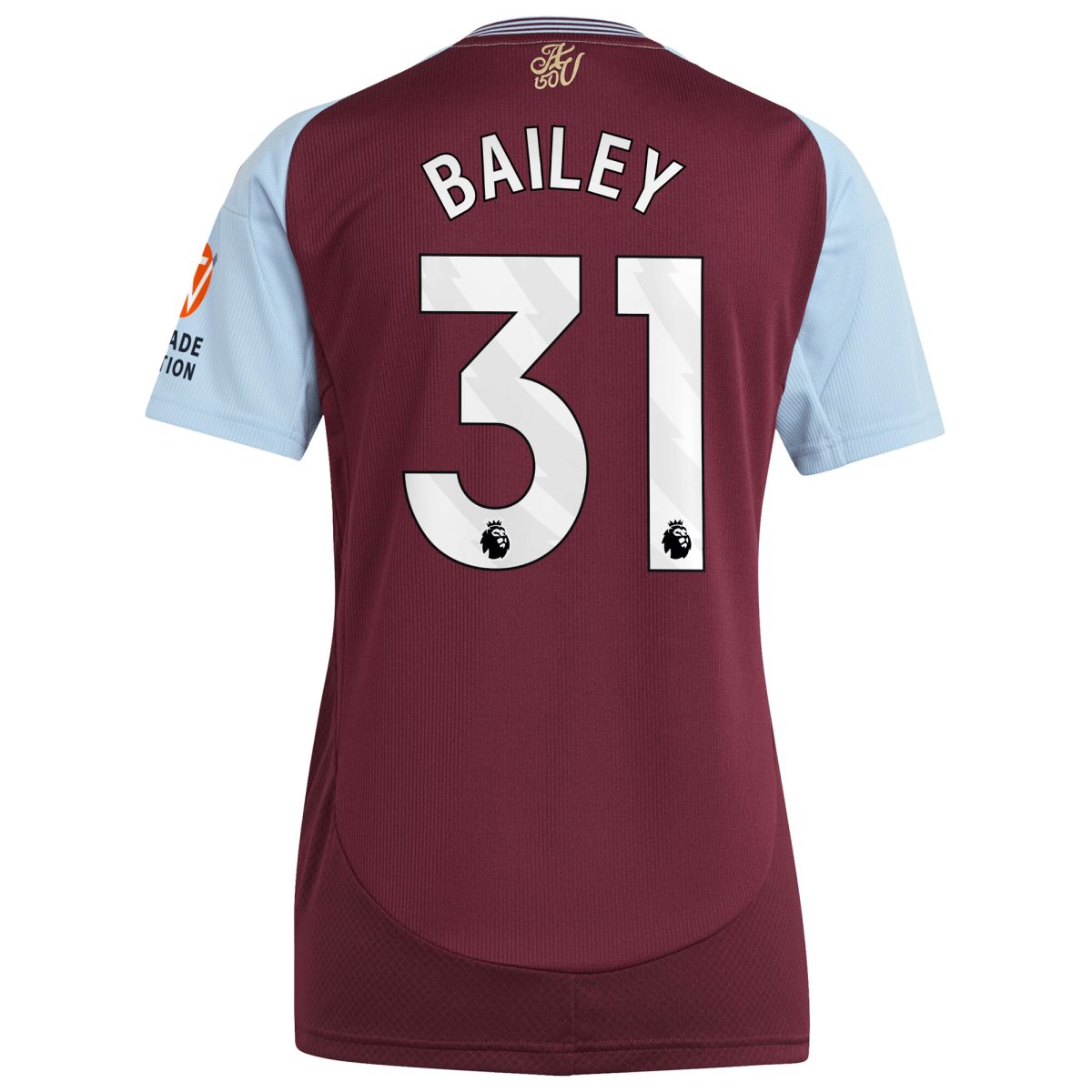 aston villa adidas home shirt 2024-25 – womens with bailey 31 printing Collection | Official Aston Villa Kits for Fans