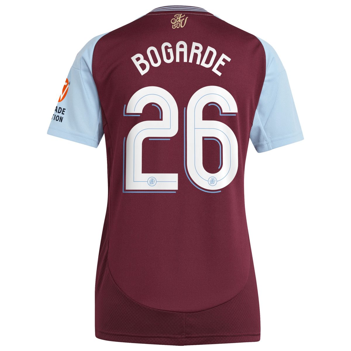 aston villa adidas home shirt 2024-25 – womens with bogarde 26 cup printing Collection | Official Aston Villa Kits for Fans