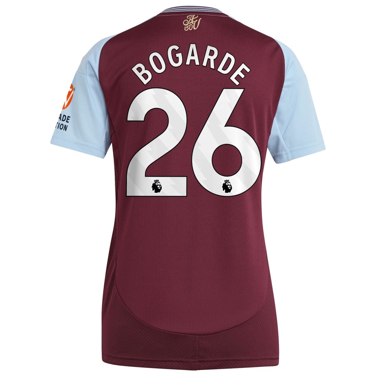 aston villa adidas home shirt 2024-25 – womens with bogarde 26 printing Collection | Official Aston Villa Kits for Fans