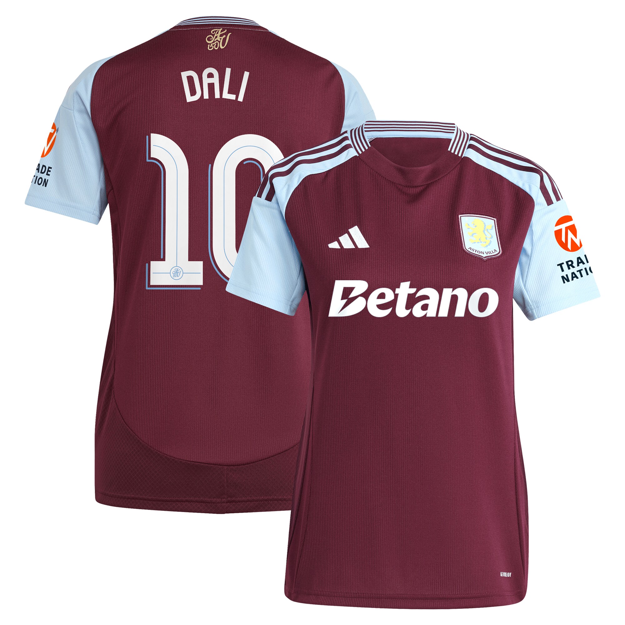 aston villa adidas home shirt 2024-25 – womens with dali 10 cup printing Collection | Official Aston Villa Kits for Fans