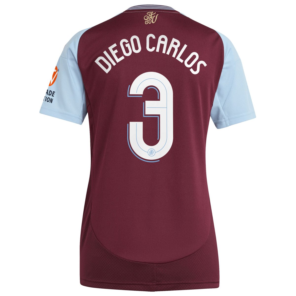aston villa adidas home shirt 2024-25 – womens with diego carlos 3 cup printing Collection | Official Aston Villa Kits for Fans