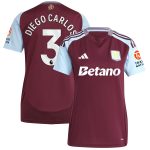 aston villa adidas home shirt 2024-25 – womens with diego carlos 3 printing Collection | Official Aston Villa Kits for Fans