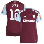 aston villa adidas home shirt 2024-25 – womens with digne 12 cup printing Collection | Official Aston Villa Kits for Fans