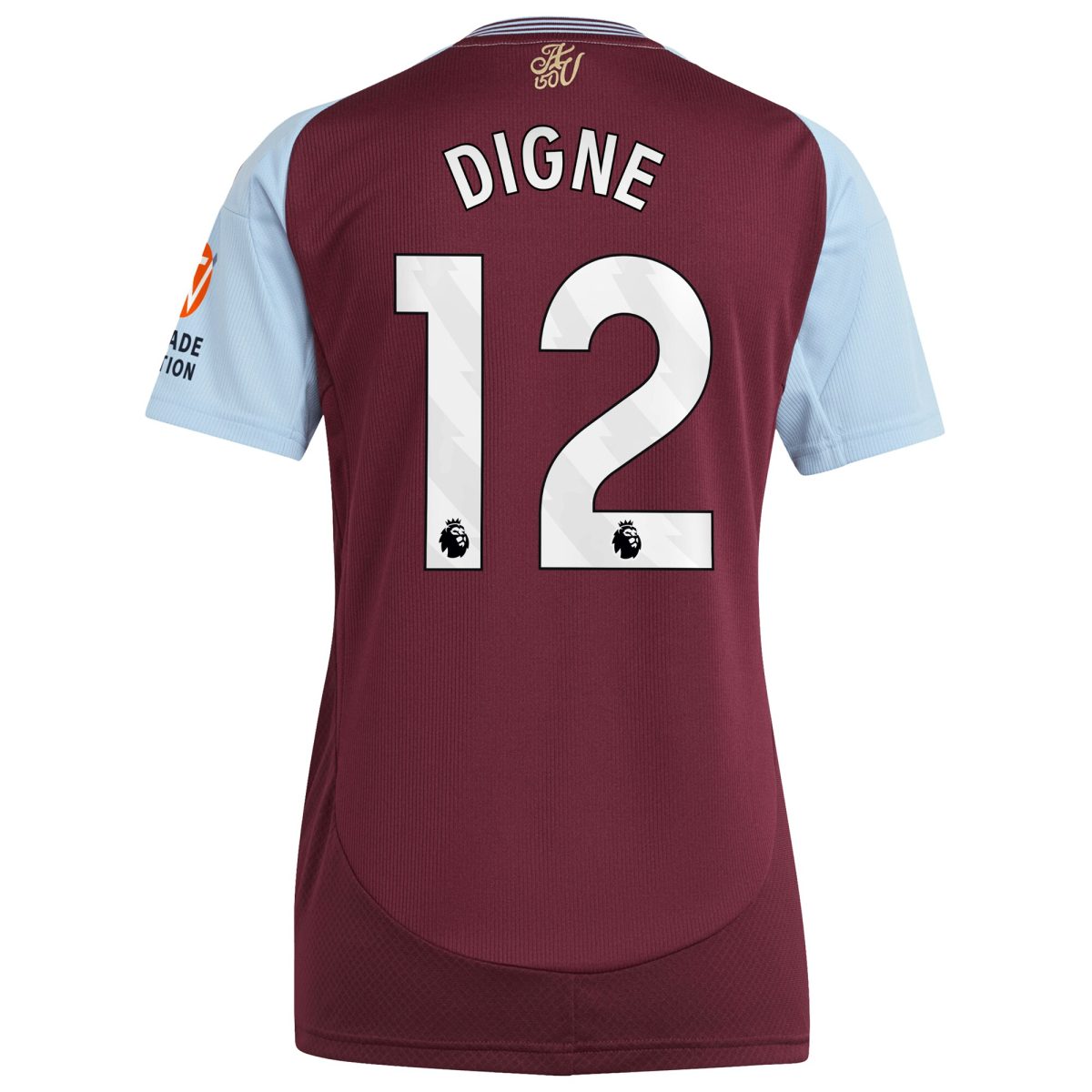 aston villa adidas home shirt 2024-25 – womens with digne 12 printing Collection | Official Aston Villa Kits for Fans