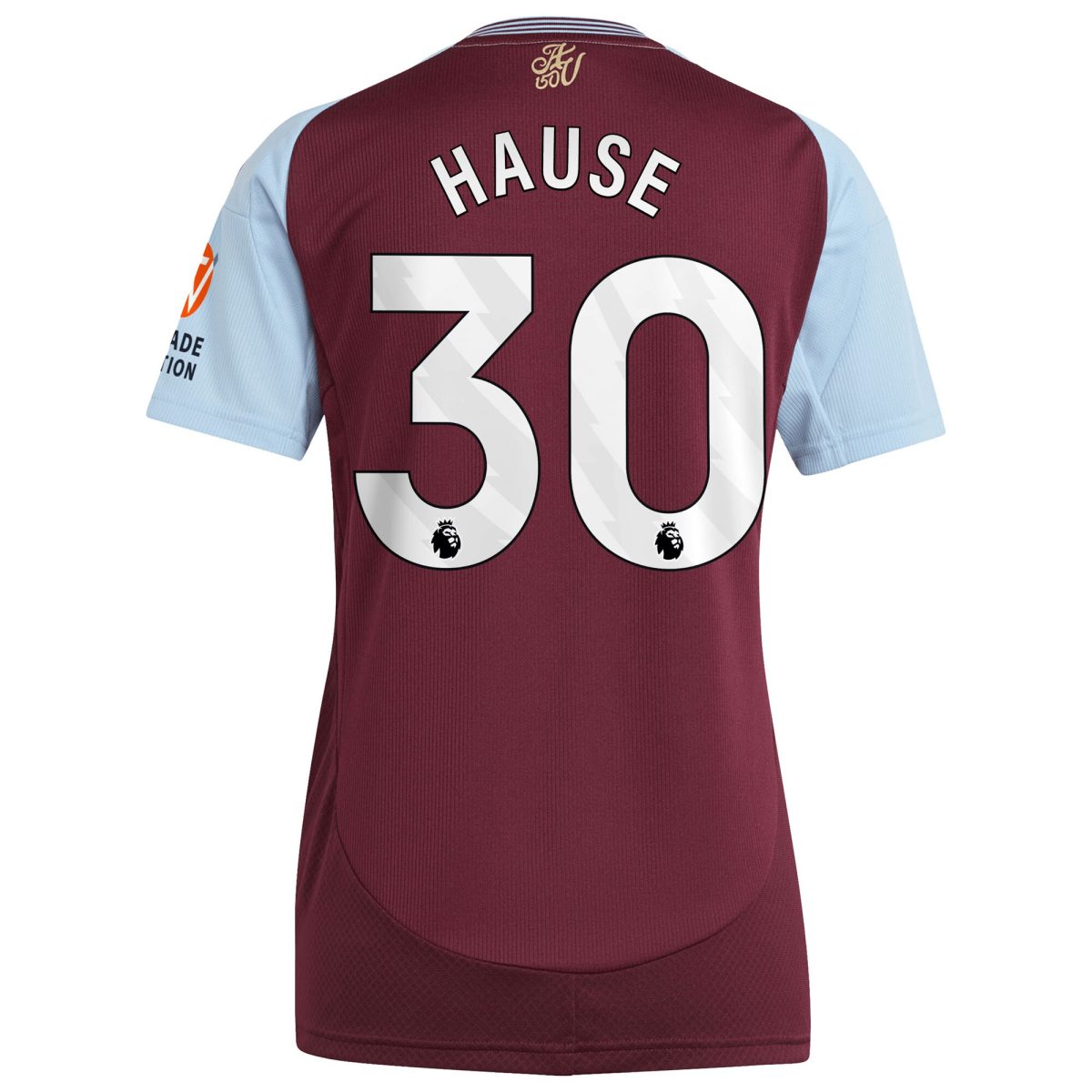 aston villa adidas home shirt 2024-25 – womens with hause 30 printing Collection | Official Aston Villa Kits for Fans