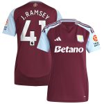 aston villa adidas home shirt 2024-25 – womens with j. ramsey 41 printing Collection | Official Aston Villa Kits for Fans