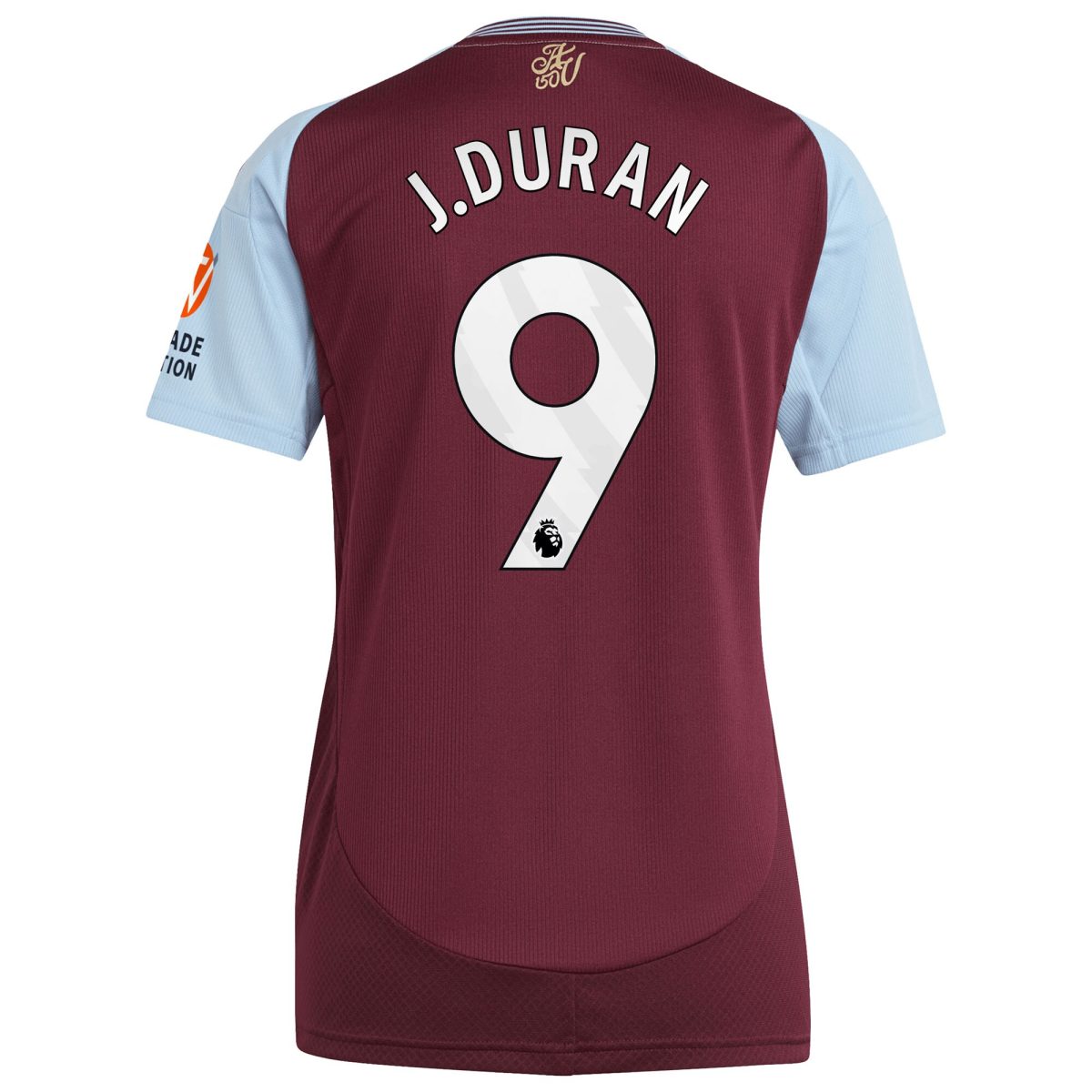 aston villa adidas home shirt 2024-25 – womens with j.duran 9 printing Collection | Official Aston Villa Kits for Fans
