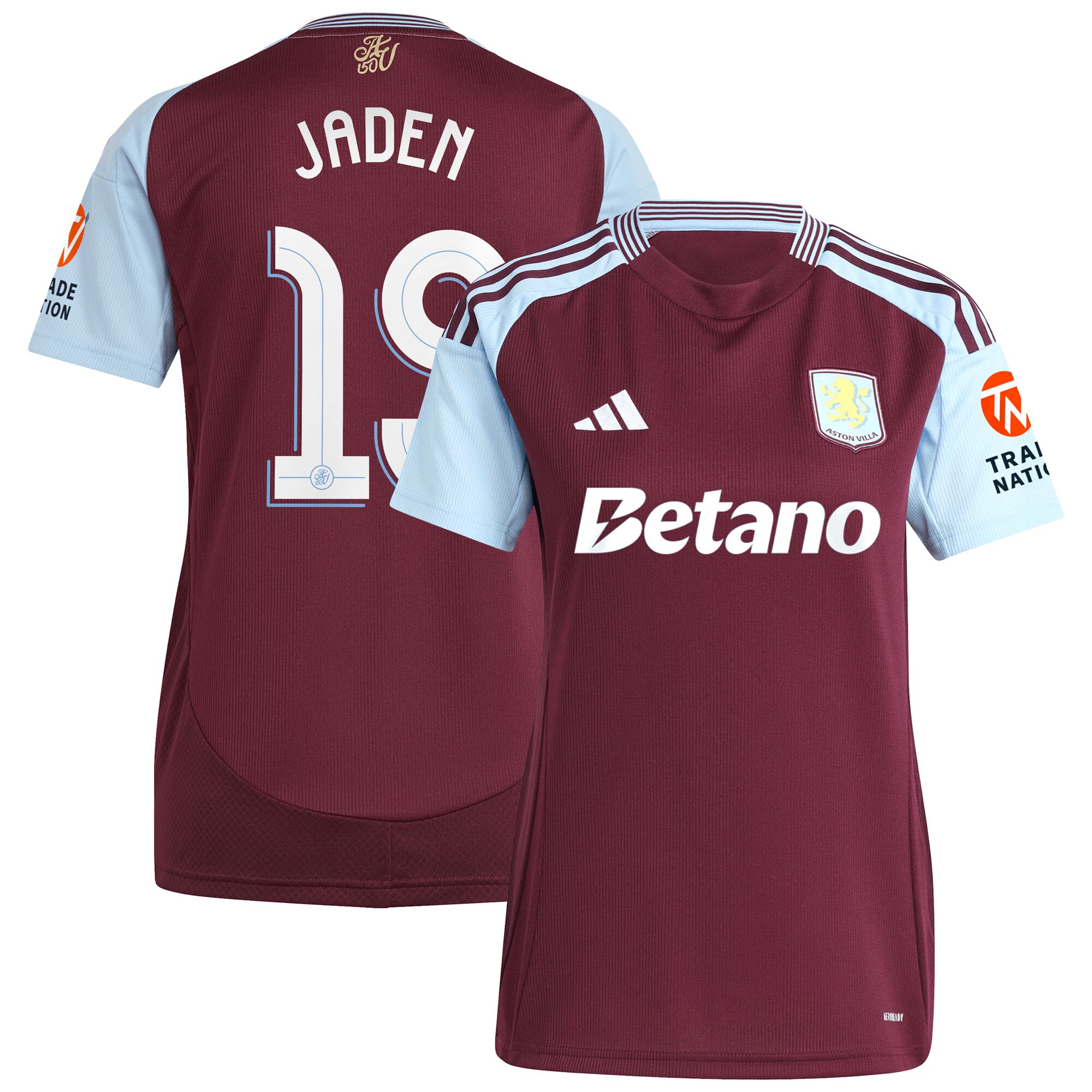 aston villa adidas home shirt 2024-25 – womens with jaden 19 cup printing Collection | Official Aston Villa Kits for Fans
