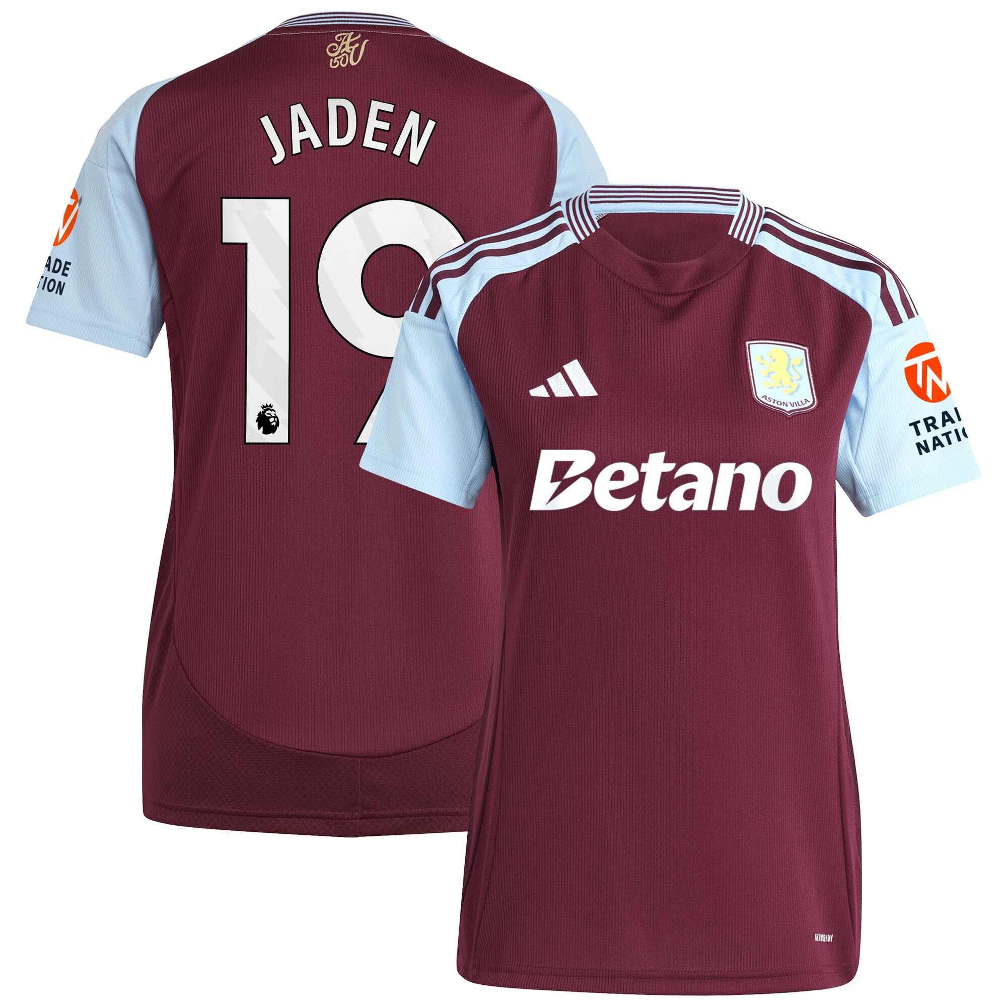 aston villa adidas home shirt 2024-25 – womens with jaden 19 printing Collection | Official Aston Villa Kits for Fans