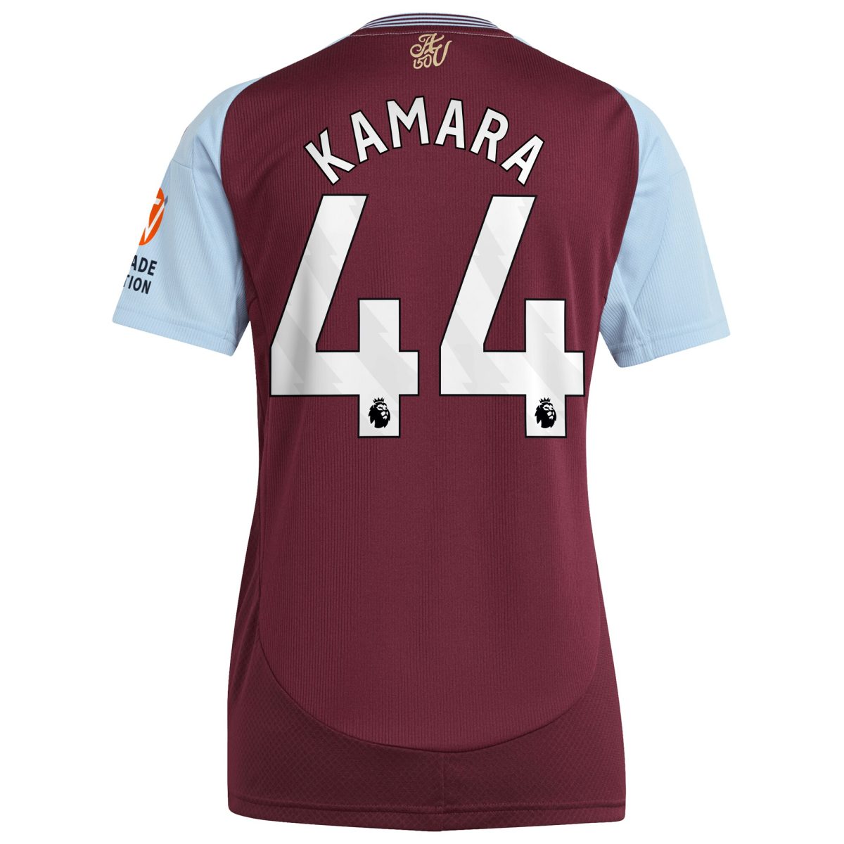 aston villa adidas home shirt 2024-25 – womens with kamara 44 printing Collection | Official Aston Villa Kits for Fans