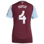 aston villa adidas home shirt 2024-25 – womens with konsa 4 cup printing Collection | Official Aston Villa Kits for Fans
