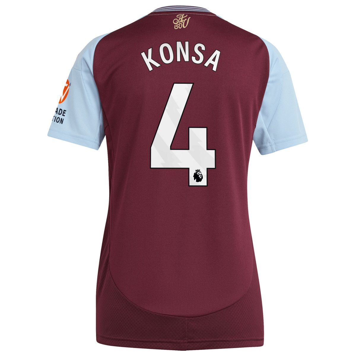 aston villa adidas home shirt 2024-25 – womens with konsa 4 printing Collection | Official Aston Villa Kits for Fans