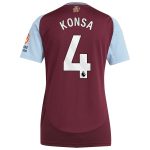 aston villa adidas home shirt 2024-25 – womens with konsa 4 printing Collection | Official Aston Villa Kits for Fans