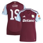 aston villa adidas home shirt 2024-25 – womens with leon 19 cup printing Collection | Official Aston Villa Kits for Fans
