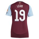 aston villa adidas home shirt 2024-25 – womens with leon 19 cup printing Collection | Official Aston Villa Kits for Fans
