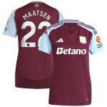 aston villa adidas home shirt 2024-25 – womens with maatsen 22 printing Collection | Official Aston Villa Kits for Fans