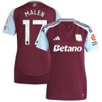 aston villa adidas home shirt 2024-25 – womens with malen 17 printing Collection | Official Aston Villa Kits for Fans