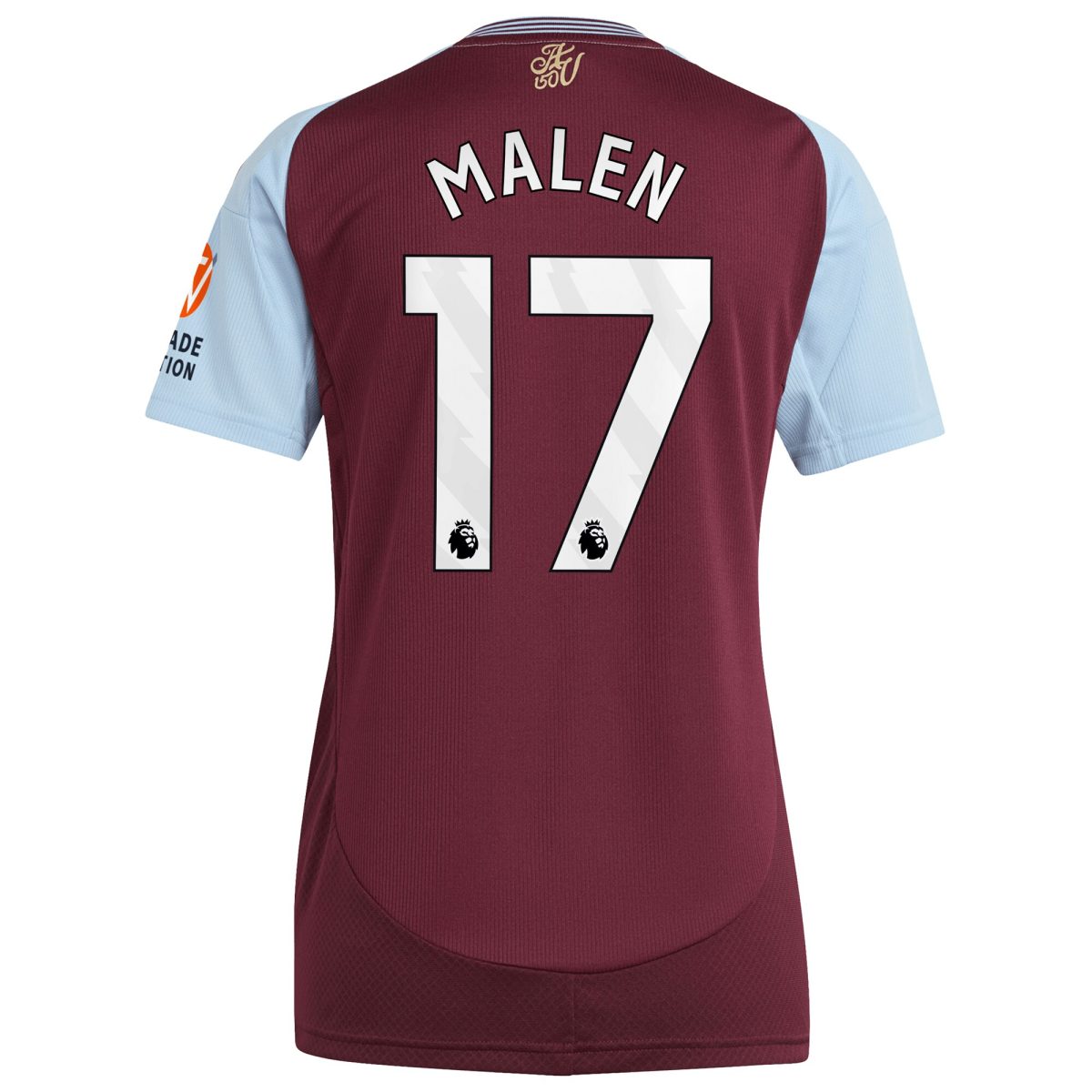 aston villa adidas home shirt 2024-25 – womens with malen 17 printing Collection | Official Aston Villa Kits for Fans