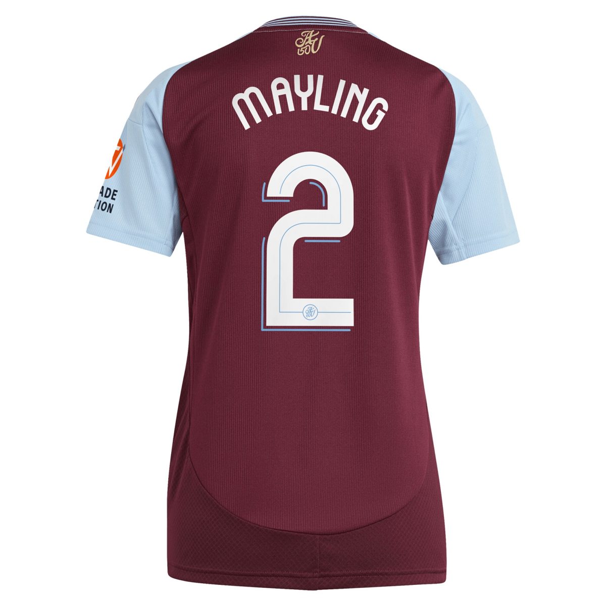 aston villa adidas home shirt 2024-25 – womens with mayling 2 cup printing Collection | Official Aston Villa Kits for Fans