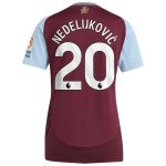 aston villa adidas home shirt 2024-25 – womens with nedeljković 20 printing Collection | Official Aston Villa Kits for Fans