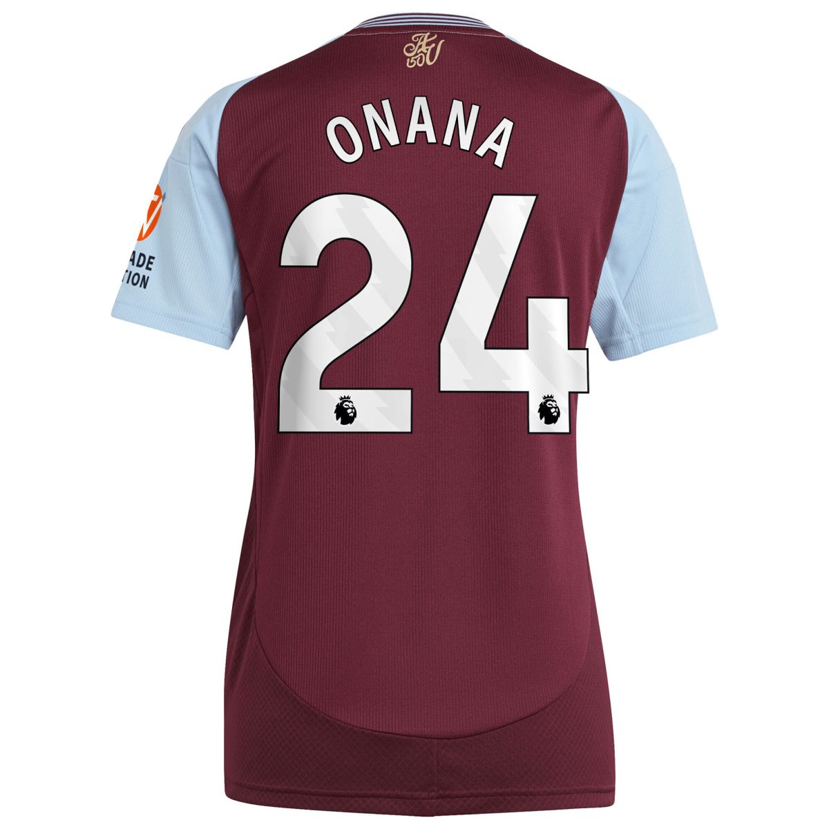 aston villa adidas home shirt 2024-25 – womens with onana 24 printing Collection | Official Aston Villa Kits for Fans