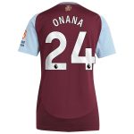aston villa adidas home shirt 2024-25 – womens with onana 24 printing Collection | Official Aston Villa Kits for Fans