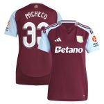 aston villa adidas home shirt 2024-25 – womens with pacheco 33 cup printing Collection | Official Aston Villa Kits for Fans