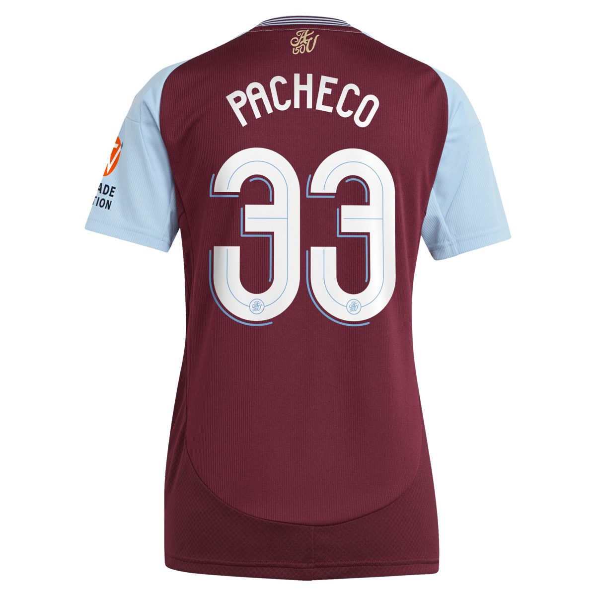 aston villa adidas home shirt 2024-25 – womens with pacheco 33 cup printing Collection | Official Aston Villa Kits for Fans