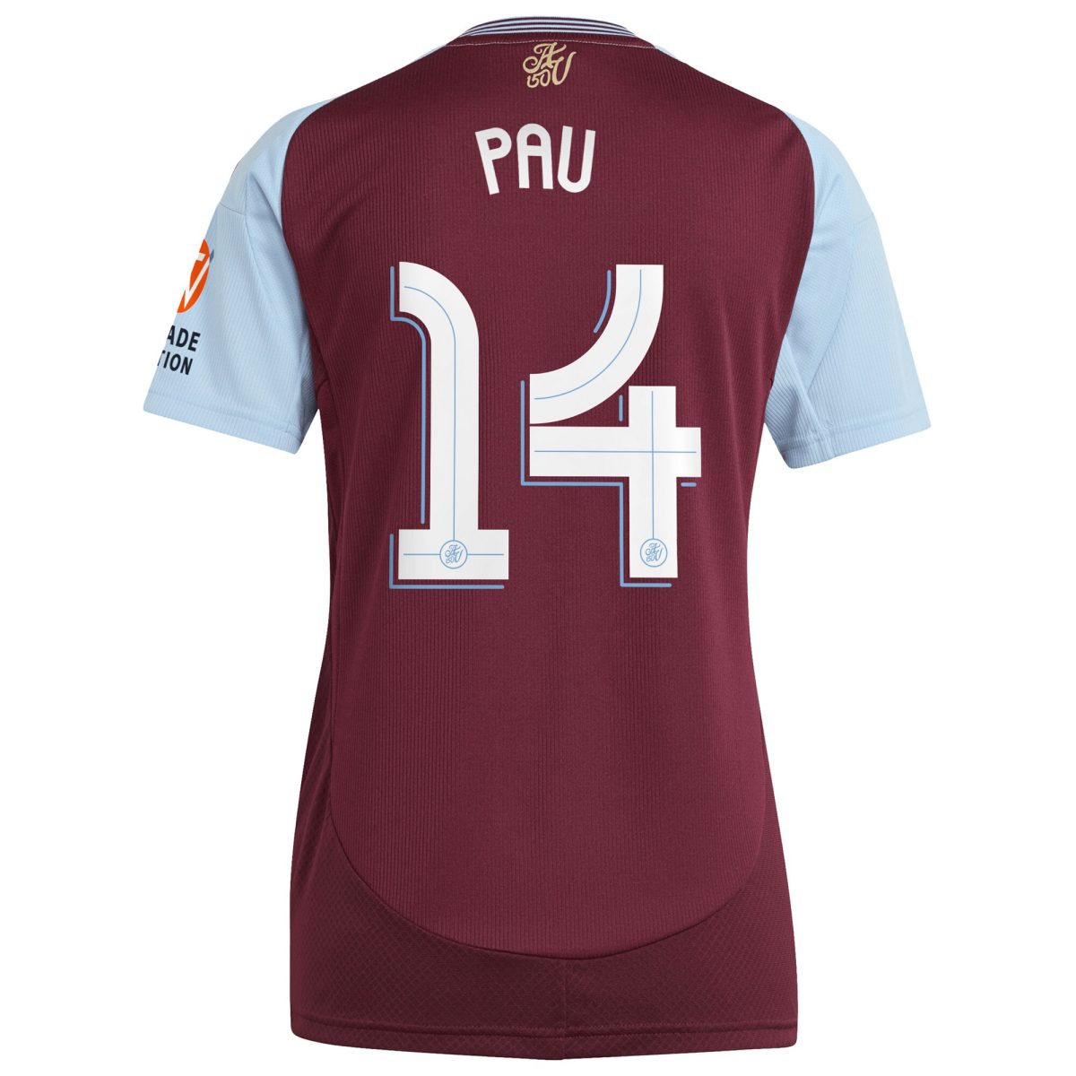 aston villa adidas home shirt 2024-25 – womens with pau 14 cup printing Collection | Official Aston Villa Kits for Fans
