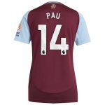 aston villa adidas home shirt 2024-25 – womens with pau 14 printing Collection | Official Aston Villa Kits for Fans