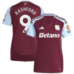 aston villa adidas home shirt 2024-25 – womens with rashford 9 printing Collection | Official Aston Villa Kits for Fans